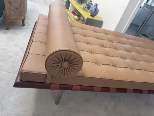 Leather daybed knoll - leather,