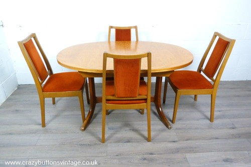 Teak parker knoll dining table - teak,