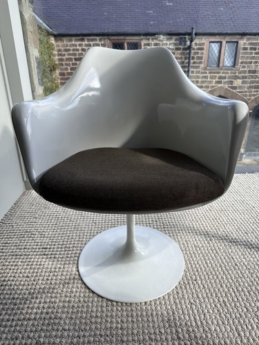 White knoll tulip chairs - knoll, by